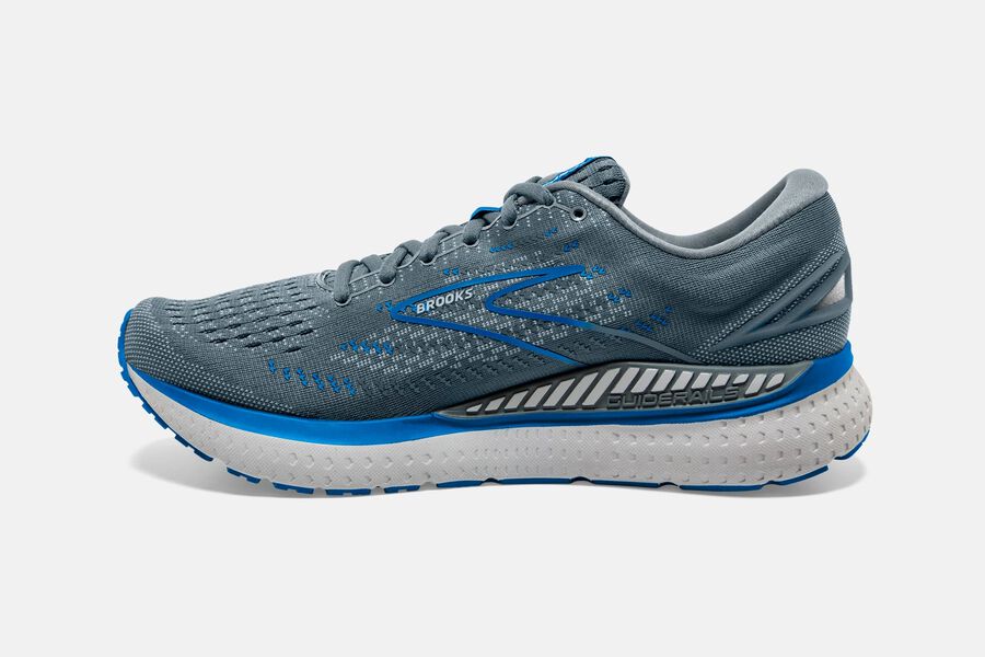 Brooks Running Shoes - Glycerin GTS 19 Road Mens - Grey/Blue - IZH-107628